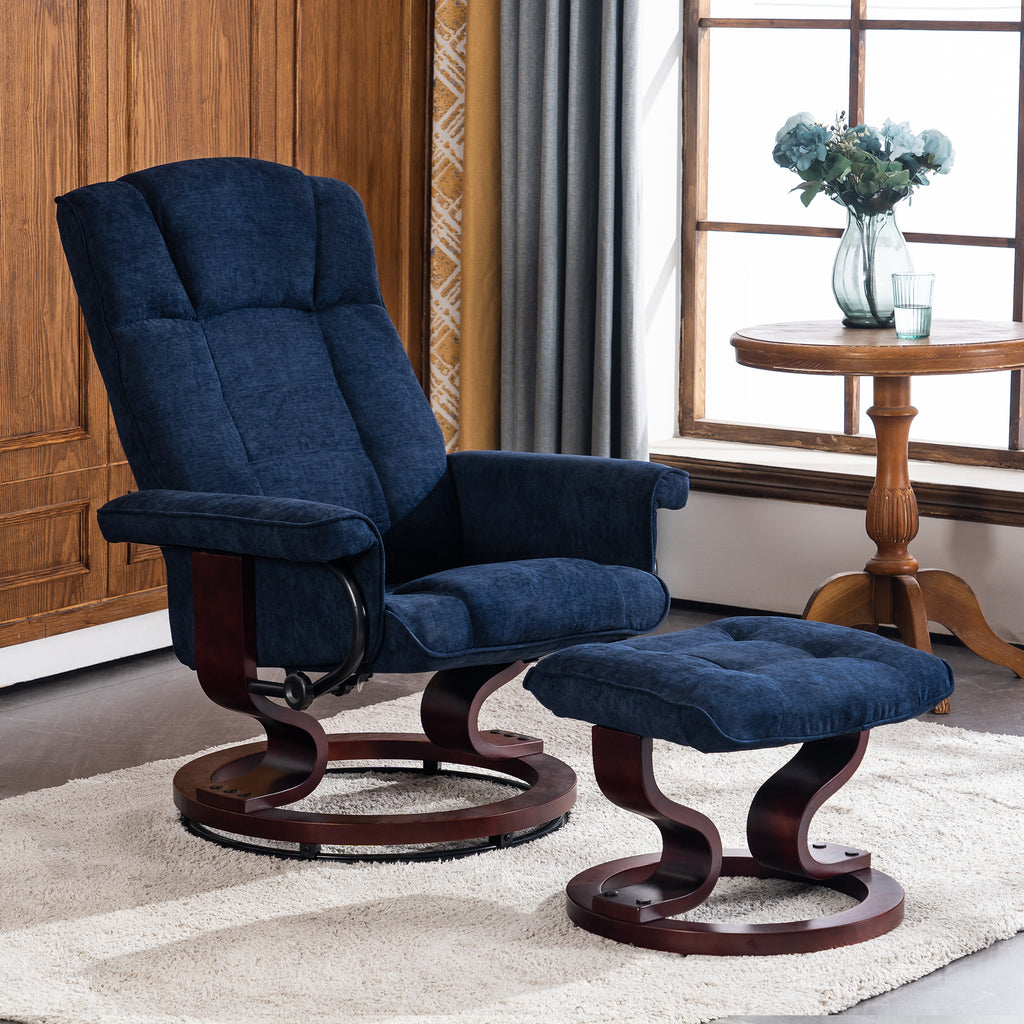 MCombo Swivel Recliner with Ottoman Manual Recliner Chairs