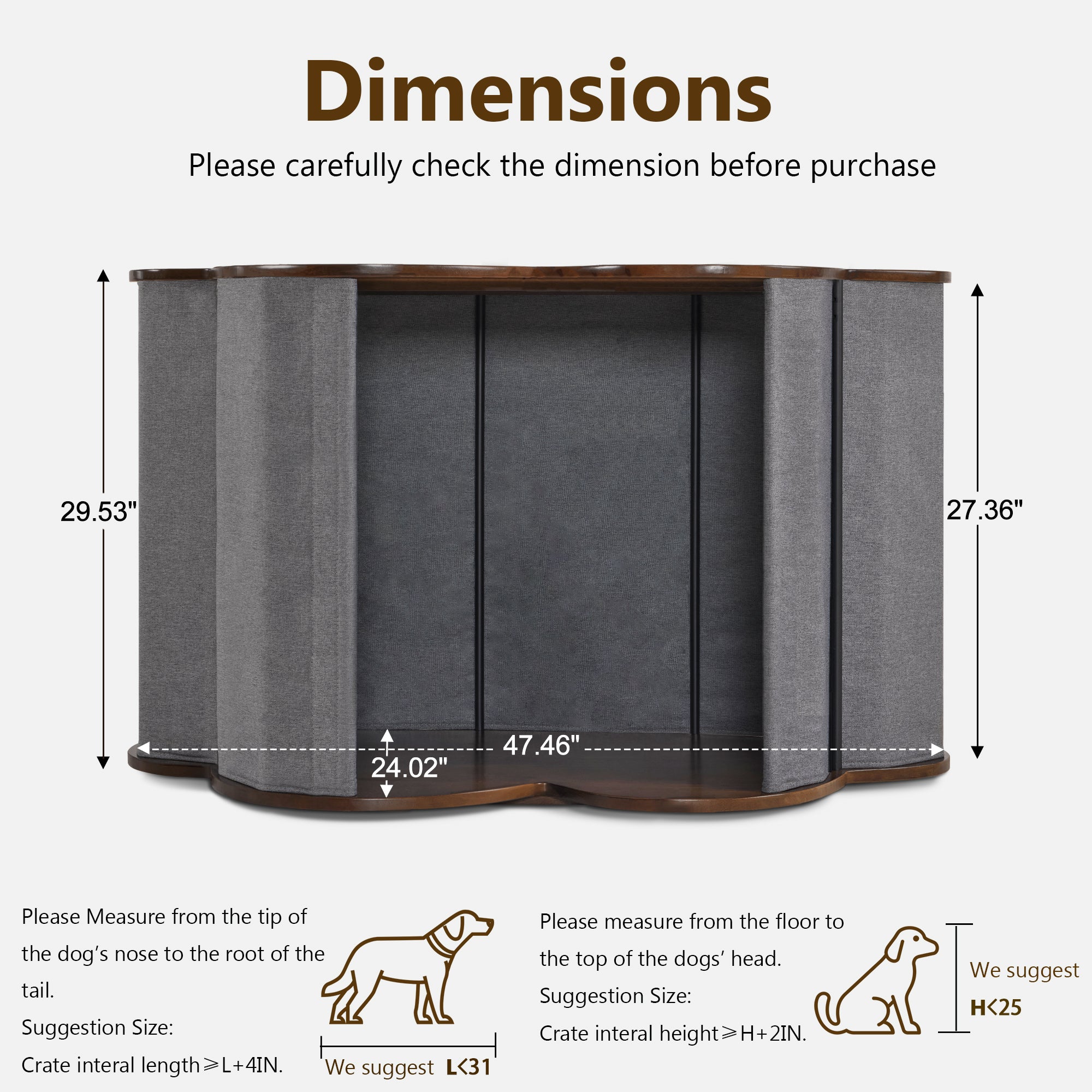 Medium size crate dimensions best sale