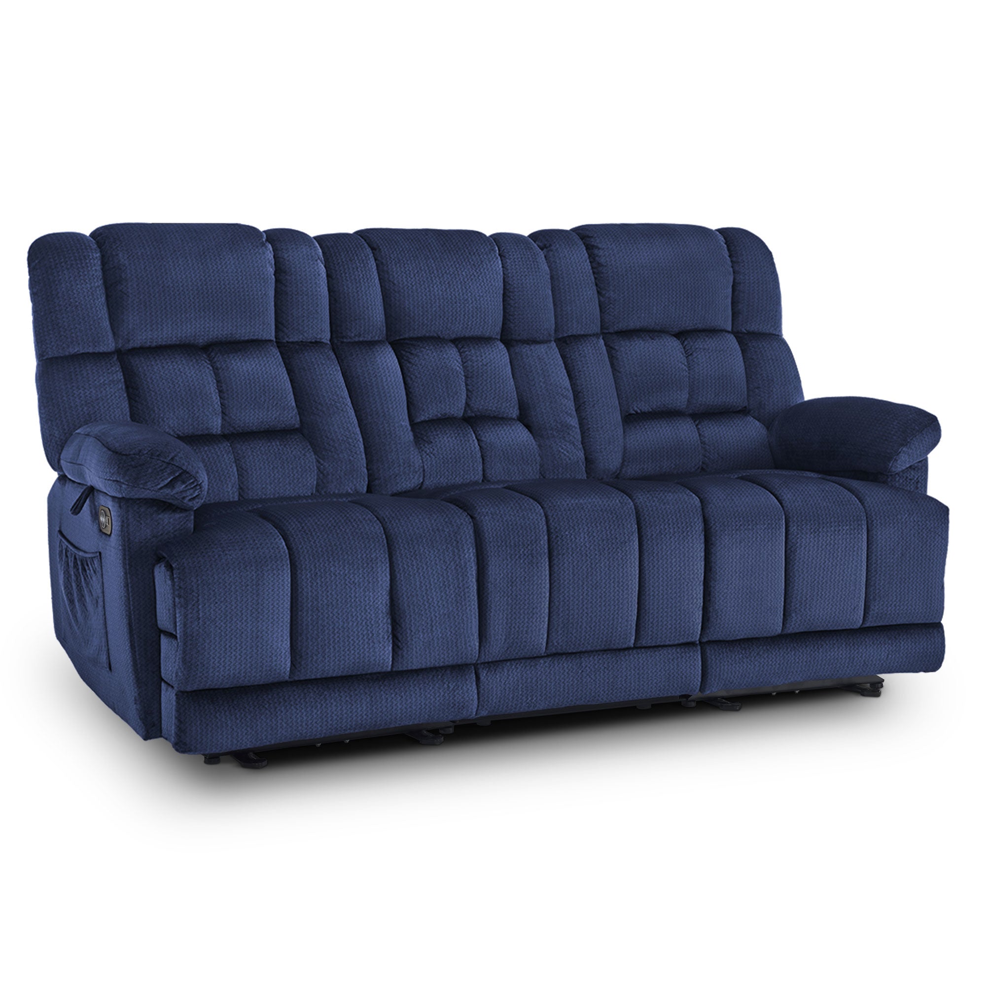 Power Reclining Sofa with Heat and Massage, Fabric RS6236