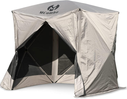 Mcombo Gazebo Tent Pop Up Portable Wheel Durable Screen Tent (3-5 Persons) 6052-C1024