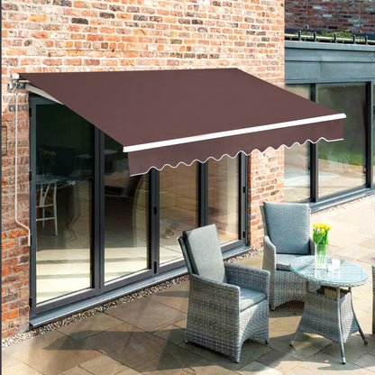 MCombo Patio Awning 10x8 /12x10 /13x8 Feet Fabric Replacement Sunshade Canopy for Retractable Awnings