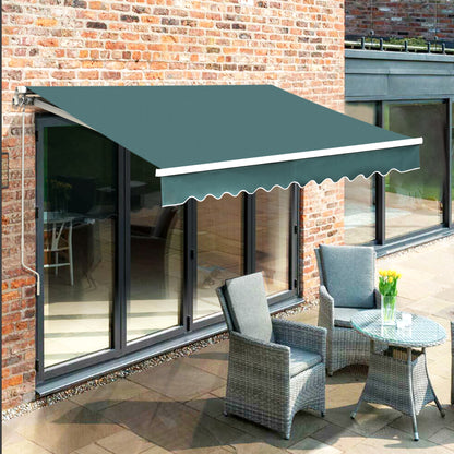 MCombo Patio Awning 10x8 /12x10 /13x8 Feet Fabric Replacement Sunshade Canopy for Retractable Awnings