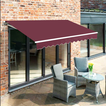 MCombo Patio Awning 10x8 /12x10 /13x8 Feet Fabric Replacement Sunshade Canopy for Retractable Awnings