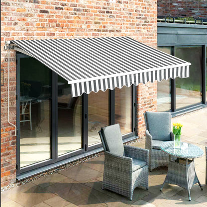 MCombo Patio Awning 10x8 /12x10 /13x8 Feet Fabric Replacement Sunshade Canopy for Retractable Awnings