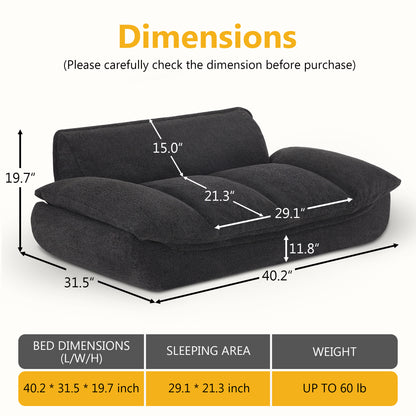 Dog Sofa Bed with Anti-Slip Bottom, Fabric PS215