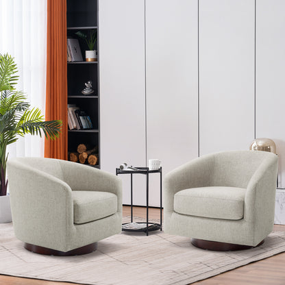 Swivel Accent Chair, Fabric 4452