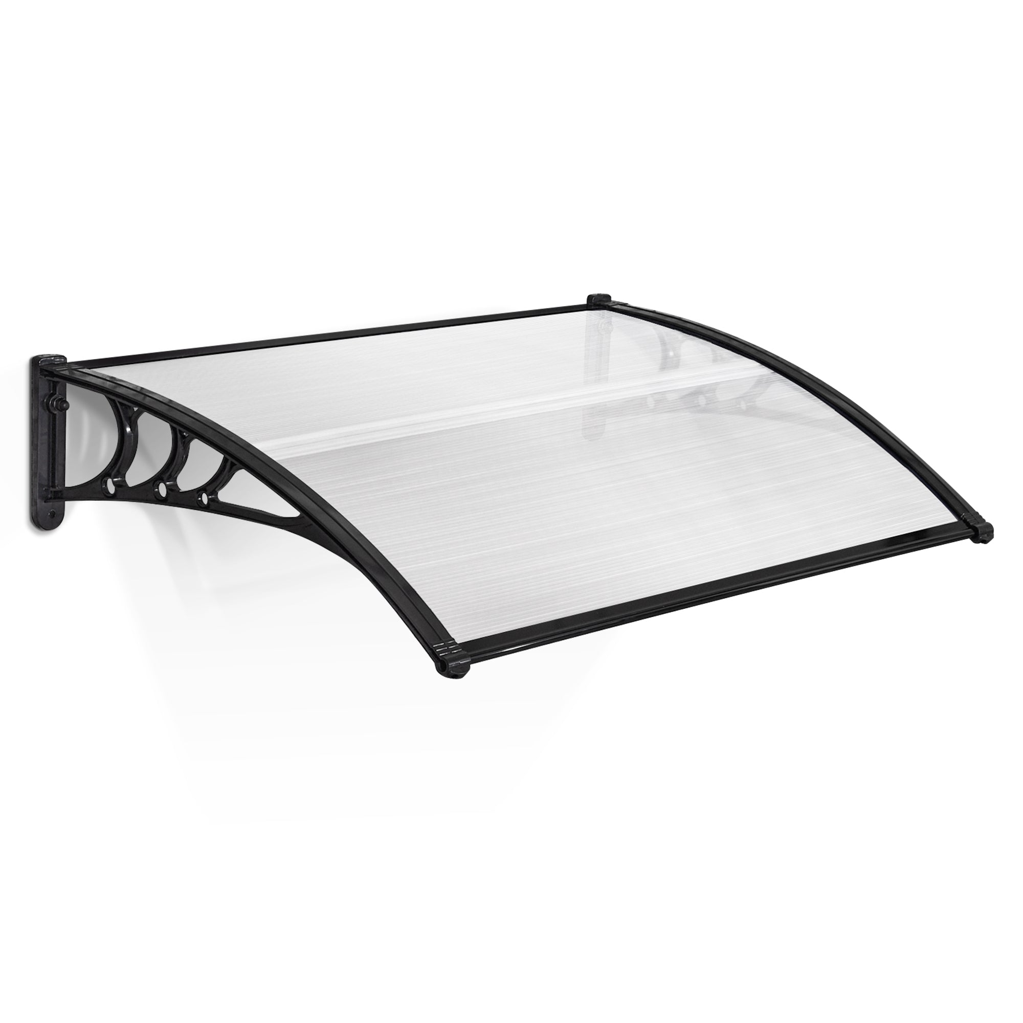 MCombo 40"×40", 40"×80" ,or 40"×120" Window Awning Outdoor Polycarbonate Front Door Patio Cover Garden Canopy 6055-4040/4080/4012