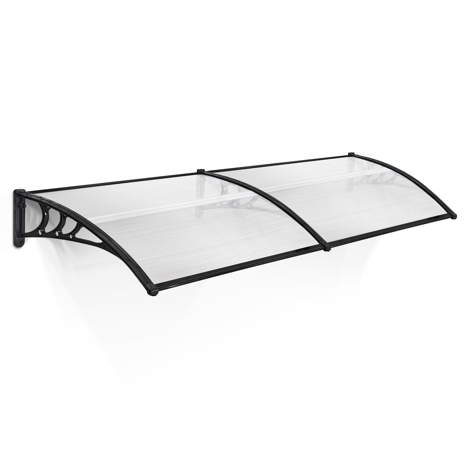 MCombo 40"×40", 40"×80" ,or 40"×120" Window Awning Outdoor Polycarbonate Front Door Patio Cover Garden Canopy 6055-4040/4080/4012