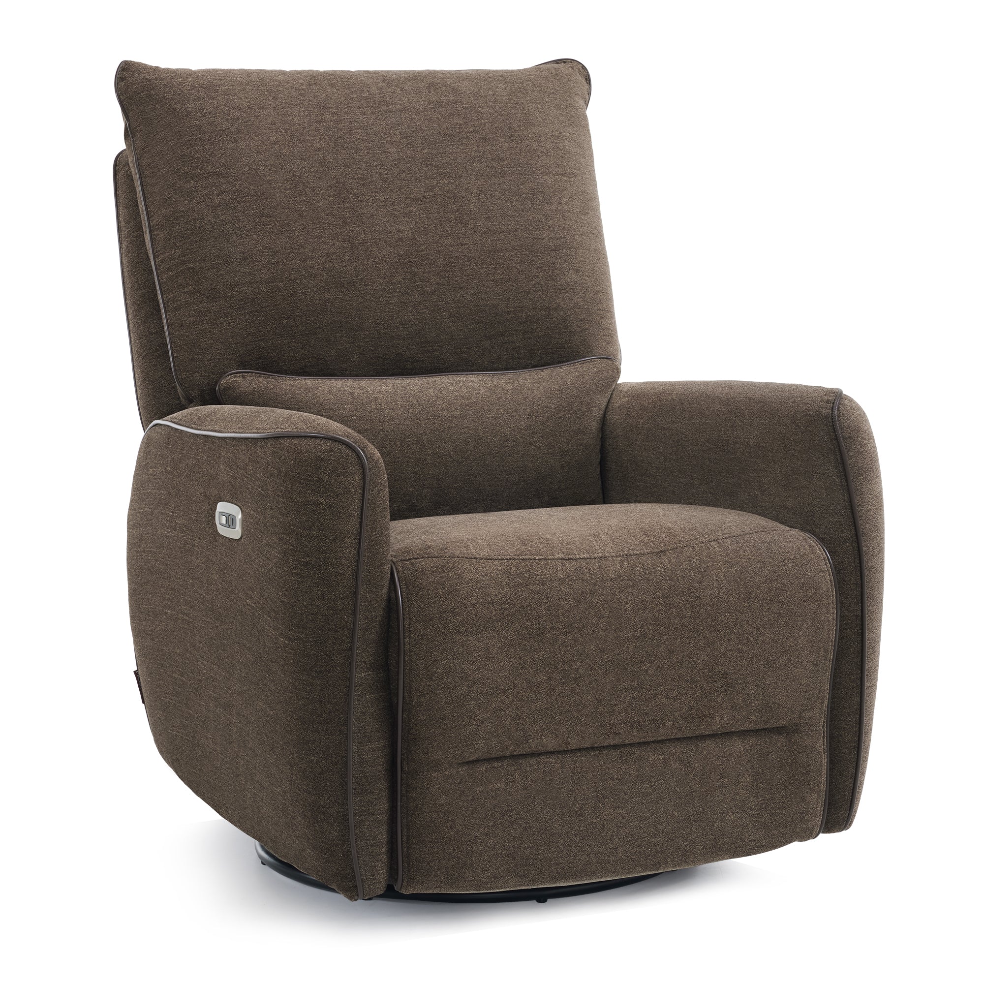 MCombo Power Swivel Glider Recliner Chair, Electric Rocker Recliner Chairs with USB Charging Ports for Living Room and Nursery, Fabric 6160-6922