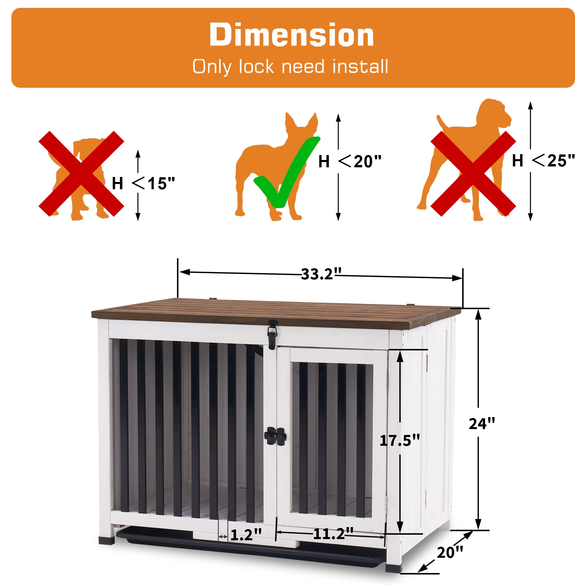 Medium dog cage dimensions hotsell