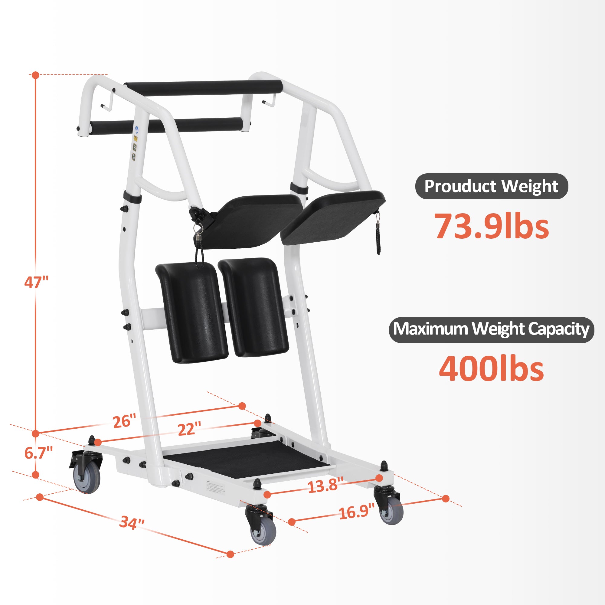 Stand Assist Patient Lift, Patient Transport, STA446BK