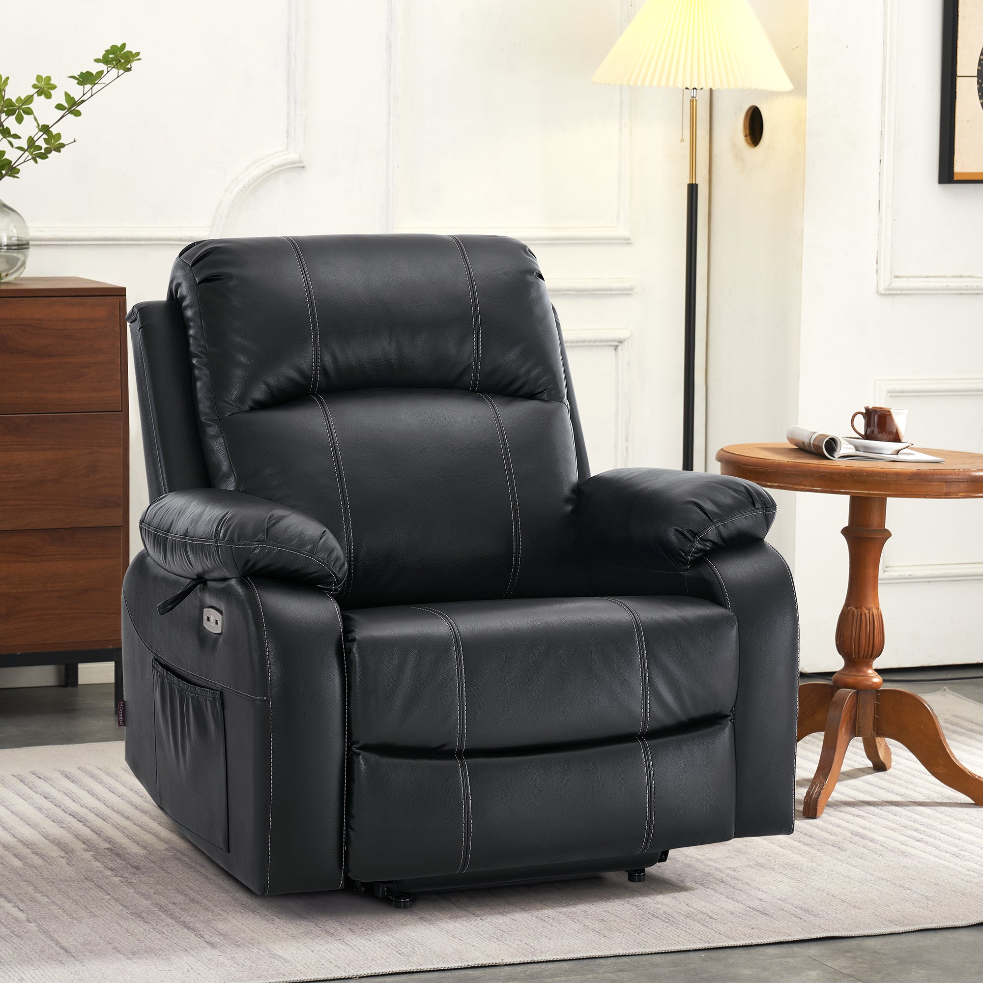 R7410BLK lift recliner #color_black#size_small-wide