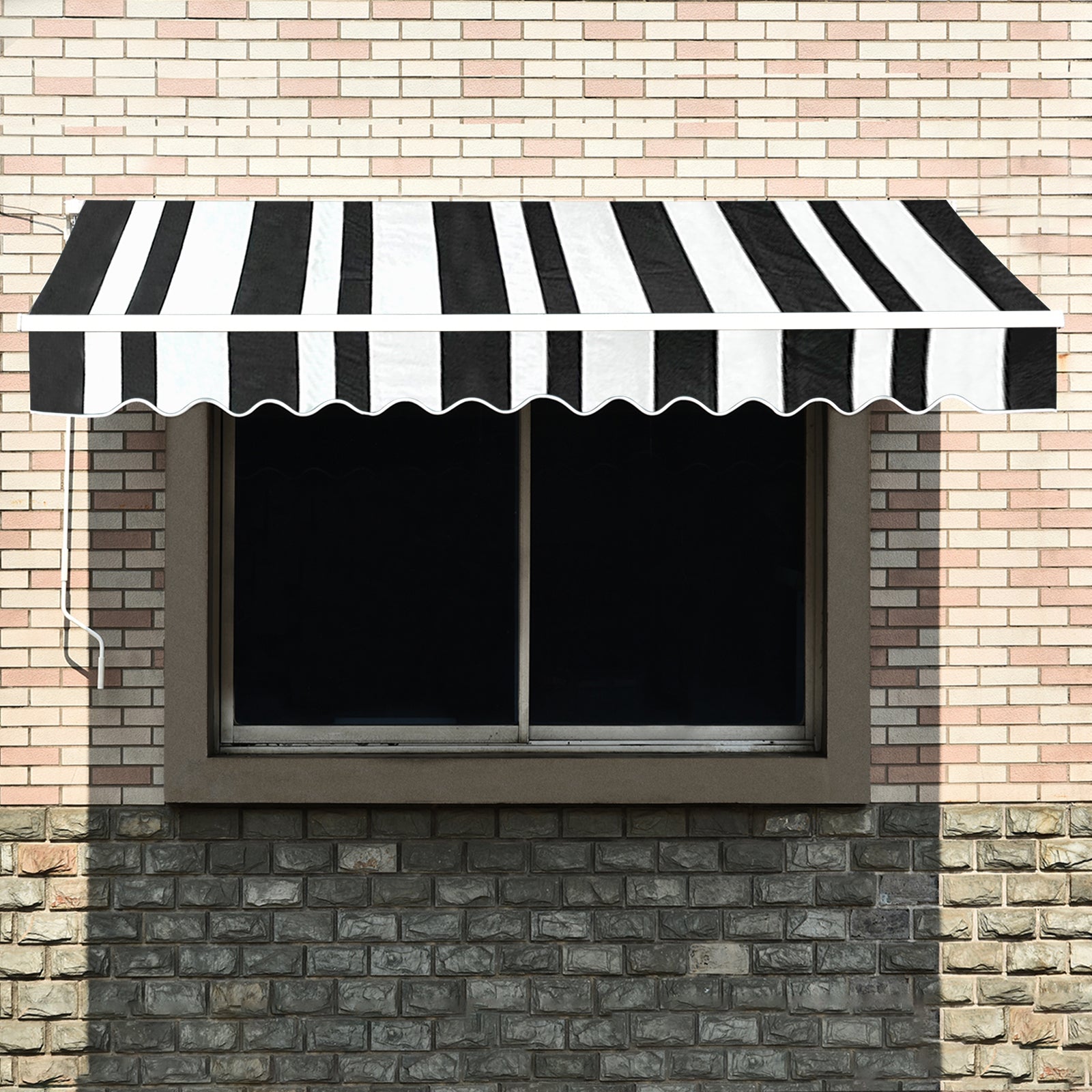 MCombo Patio Awning 10x8 /12x10 /13x8 Feet Fabric Replacement Sunshade Canopy for Retractable Awnings