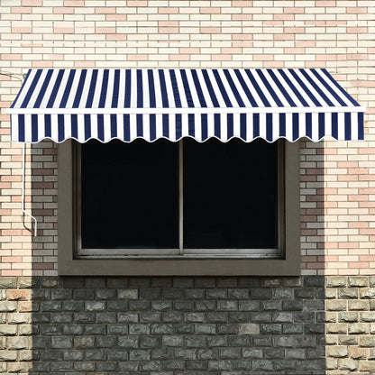 MCombo Patio Awning 10x8 /12x10 /13x8 Feet Fabric Replacement Sunshade Canopy for Retractable Awnings