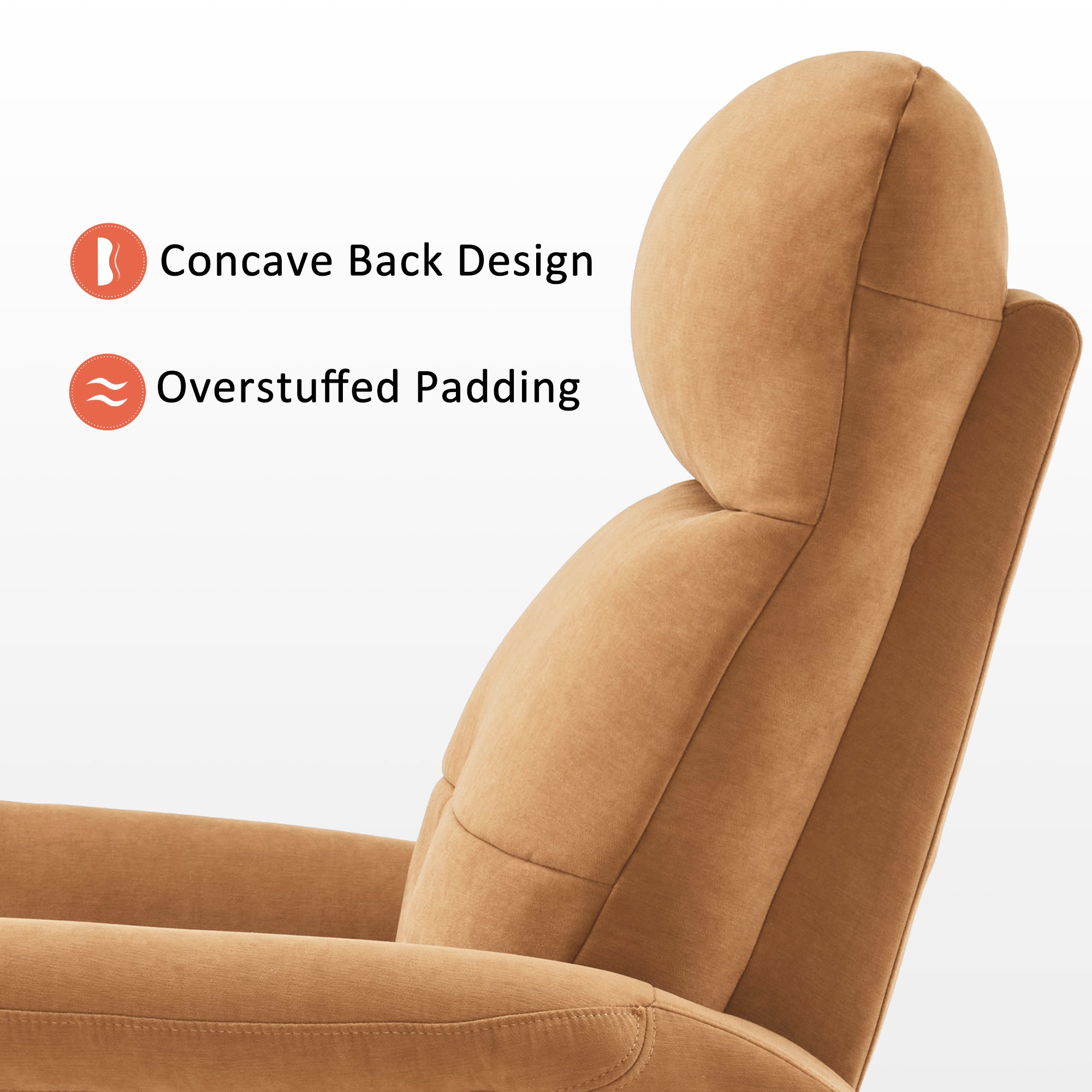 MCombo Fabric Power Recliner, Electric Swivel Glider Rocker Recliner Chair for Nursery with USB Ports, Side Pockets for Living Room, Small Space 6160-7763