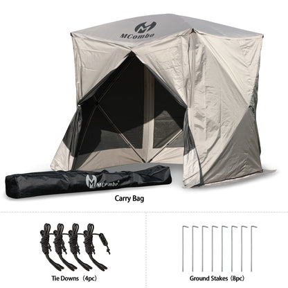 Mcombo Gazebo Tent Pop Up Portable Wheel Durable Screen Tent (3-5 Persons) 6052-C1024