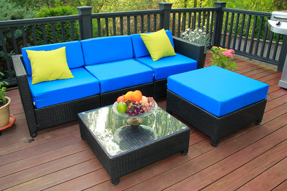 5PC Outdoor Garden Patio Furniture Sectional, 1005