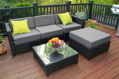 5PC Outdoor Garden Patio Furniture Sectional, 1005