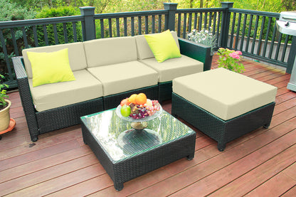 5PC Outdoor Garden Patio Furniture Sectional, 1005