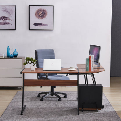 L Shaped Workstation Laptop Table, 7112