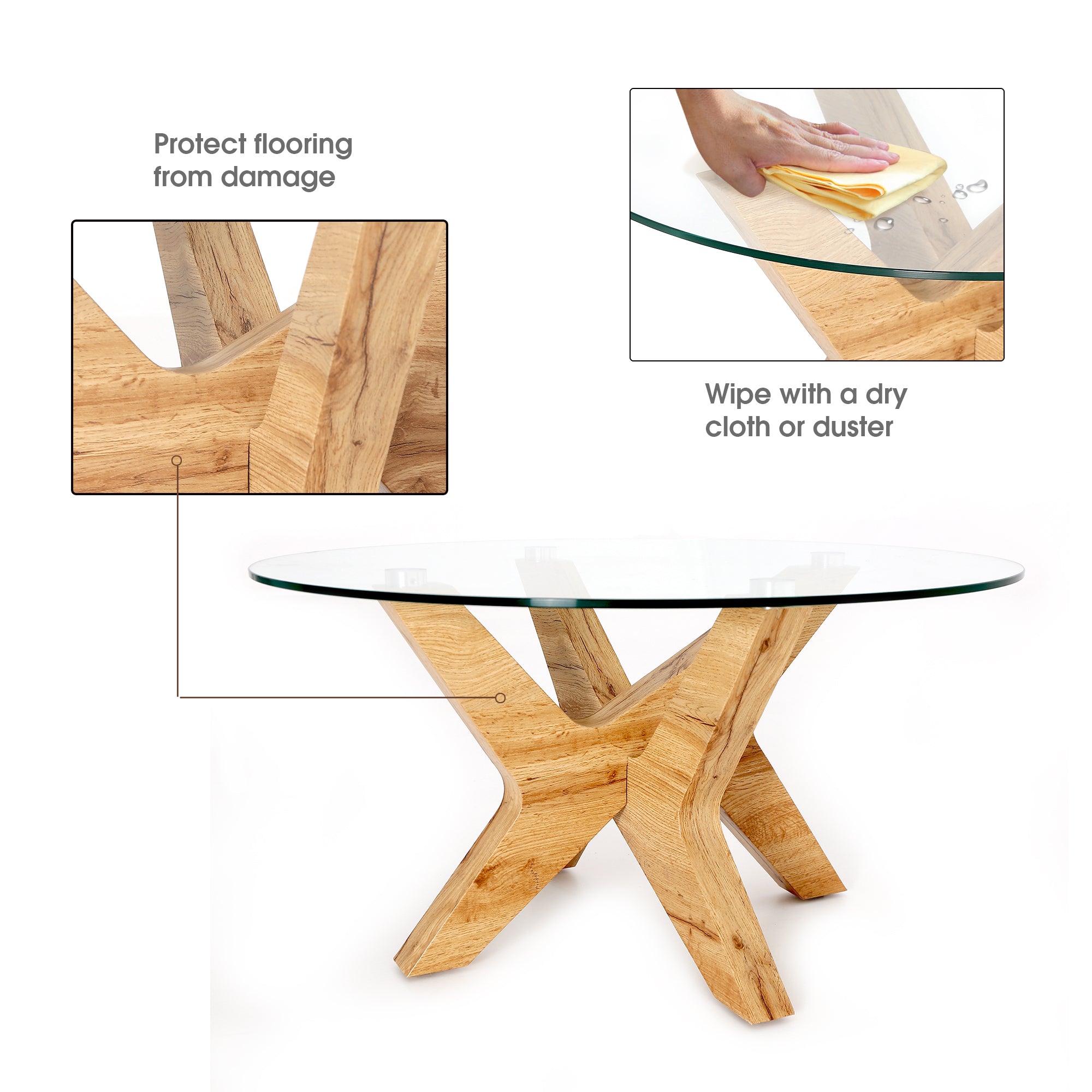 Coffee Table for Living Room, TREE-CT