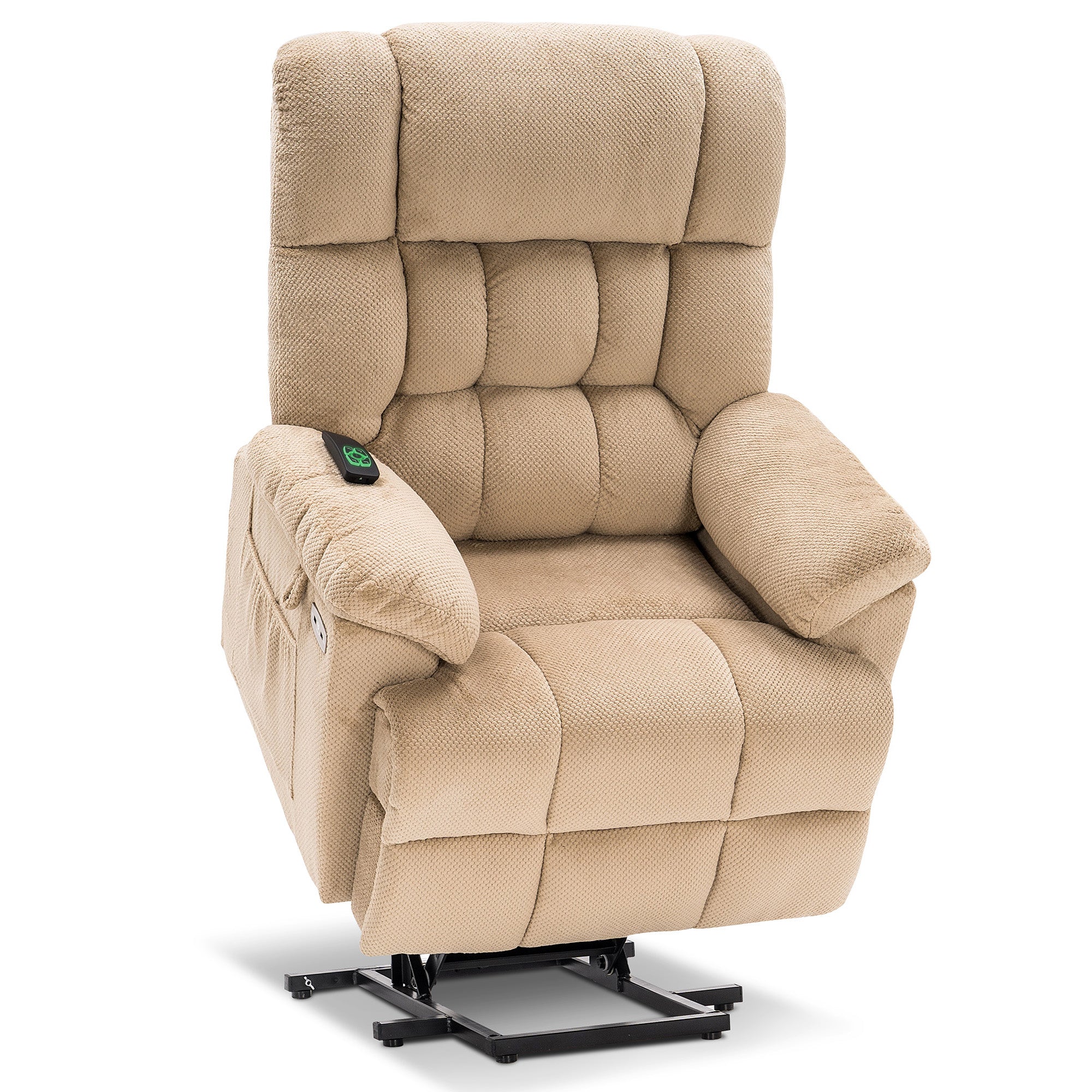 MCombo Power Lift Recliner Chair with Massage and Heat, Adjustable Headrest & Extended Footrest for Elderly People, 7533