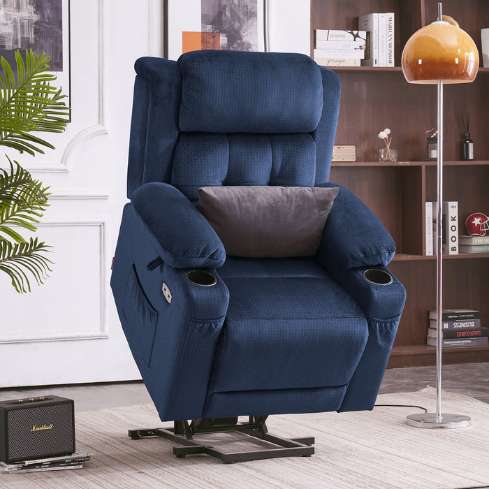 9181 Three Motor Recliner Chair with Lumbar Support(Lay Flat)