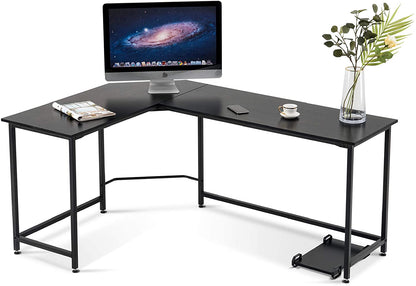 L Shaped Desk Corner Desk Gaming Desk PC Table Writing Workstation Simplest Modern Computer Desk for Home Office Small Space 6400