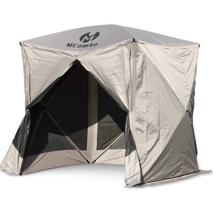 Mcombo Gazebo Tent Pop Up Portable Wheel Durable Screen Tent (3-5 Persons) 6052-C1024