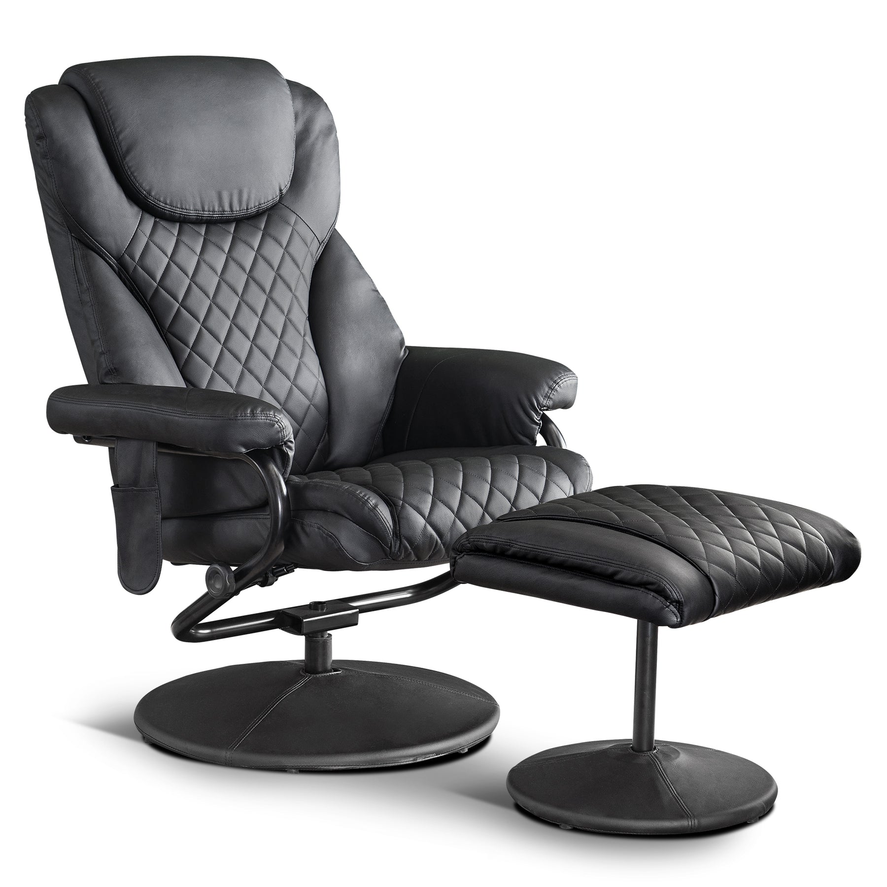 MCombo Recliner with Ottoman Reclining Chair with Massage 360 Swivel