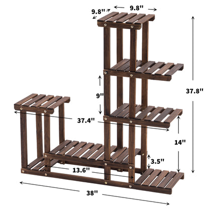 Wood Plant Stand, 0443