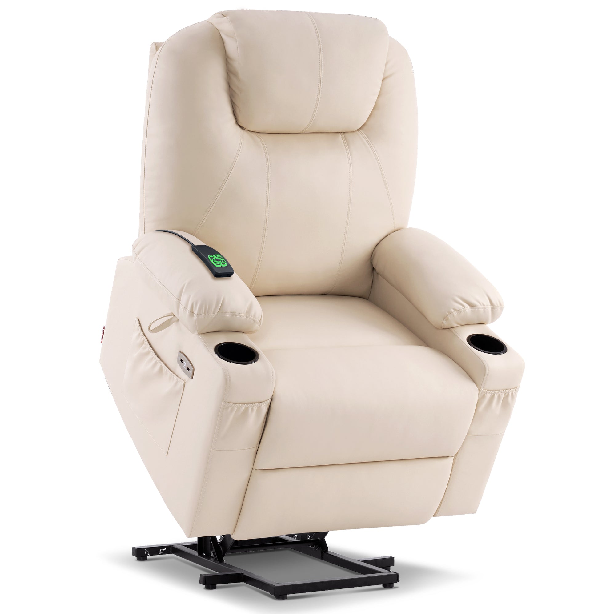 Mcombo Large Dual Motor Power Lift Recliner Chair With Massage And Hea 0141