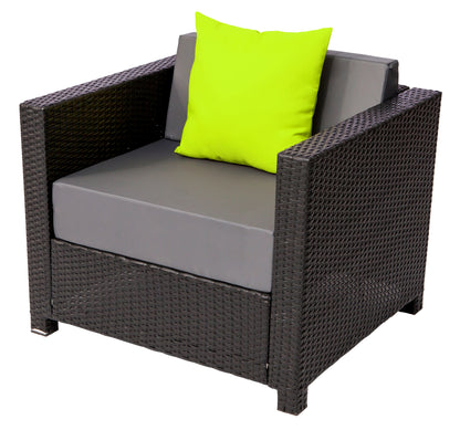 Patio Wicker Furniture Sectional Set, 6080-DIY-EY