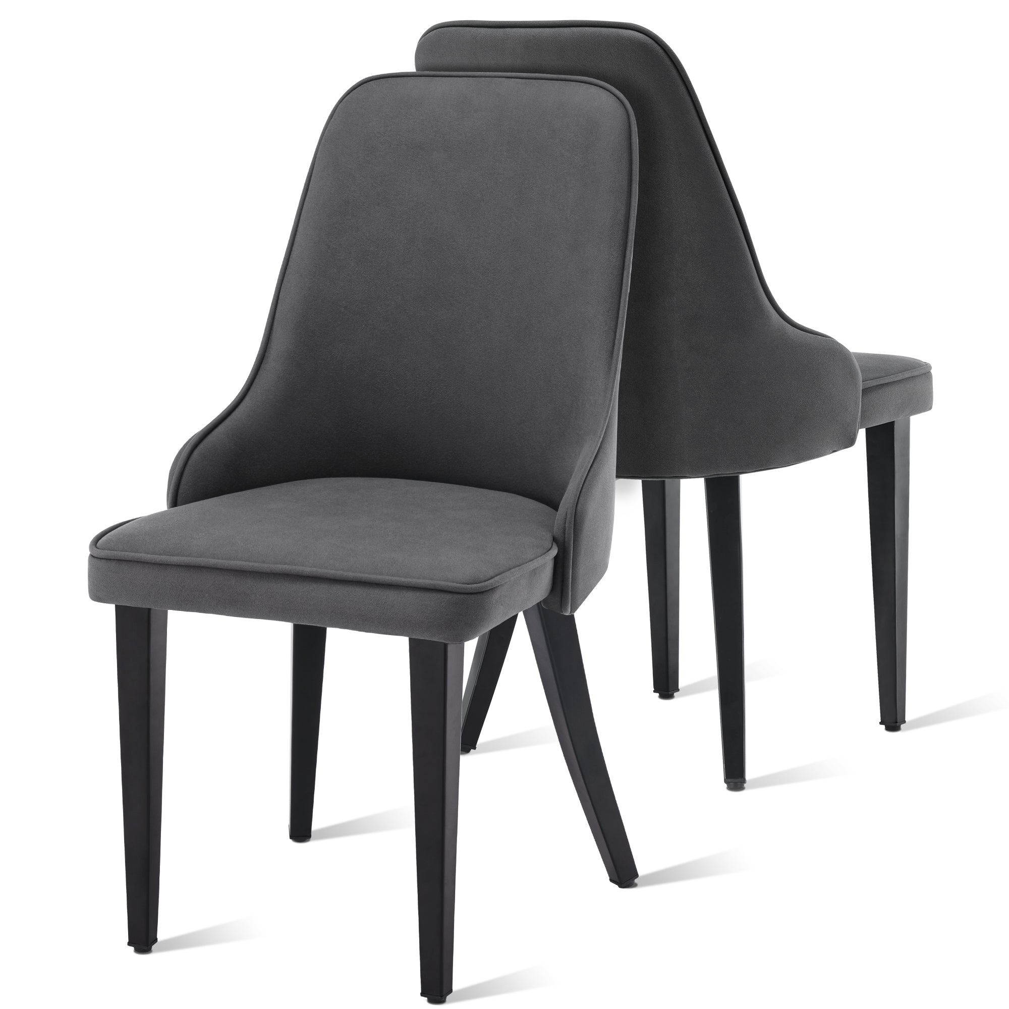 Mcombo Dining Chairs Sets of 2, Modern Mid-Century Accent Side Chairs for Dining, Living Room, Kitchen(6090-9155)