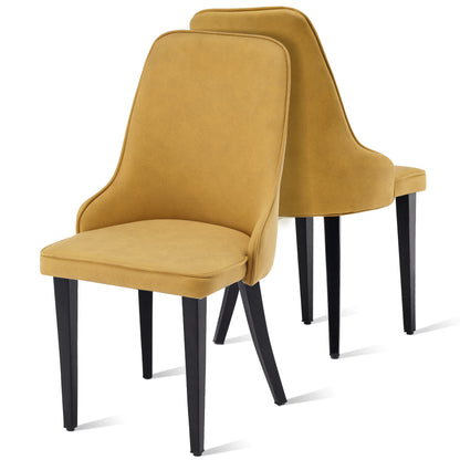 Mcombo Dining Chairs Sets of 2, Modern Mid-Century Accent Side Chairs for Dining, Living Room, Kitchen(6090-9155)