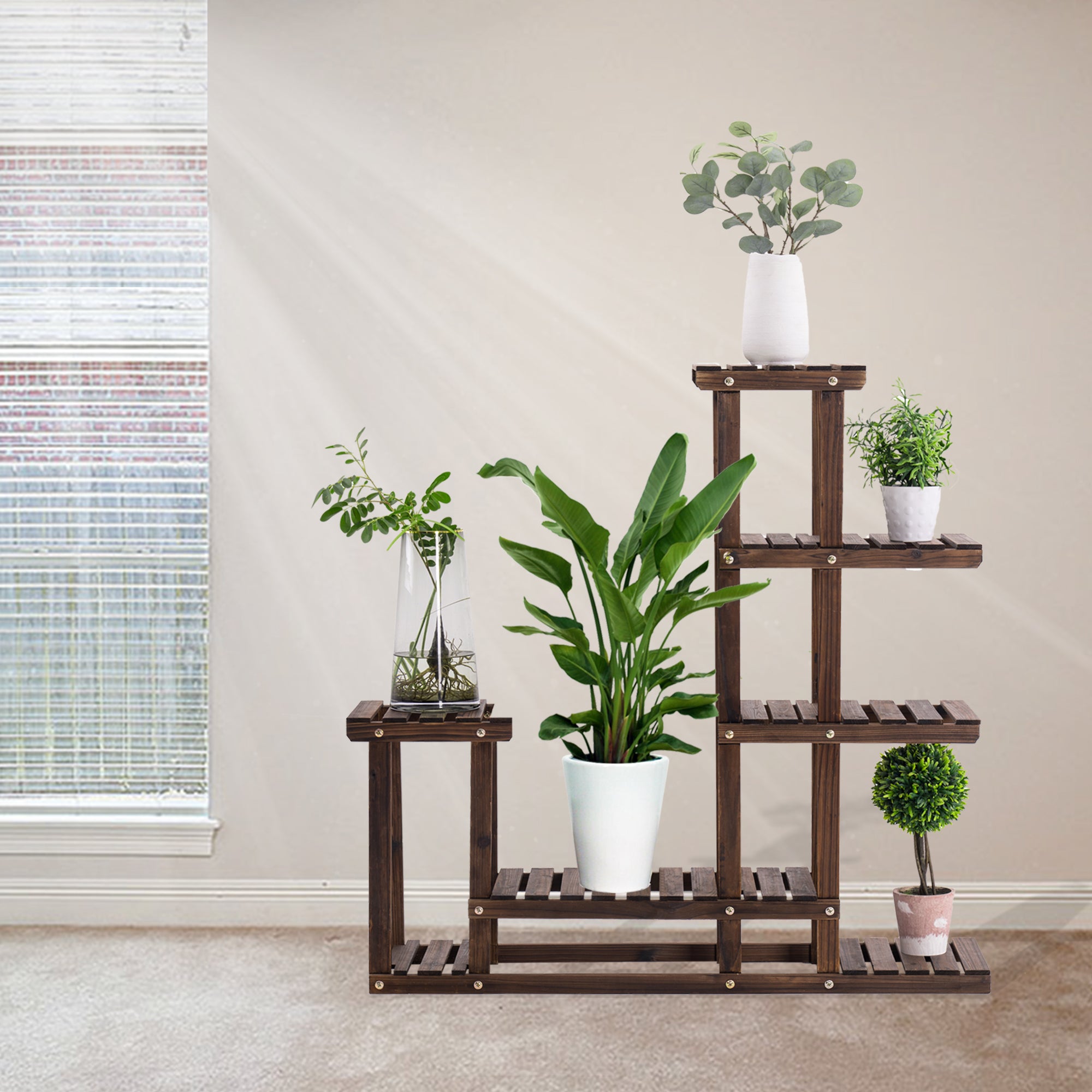 Wood Plant Stand, 0443